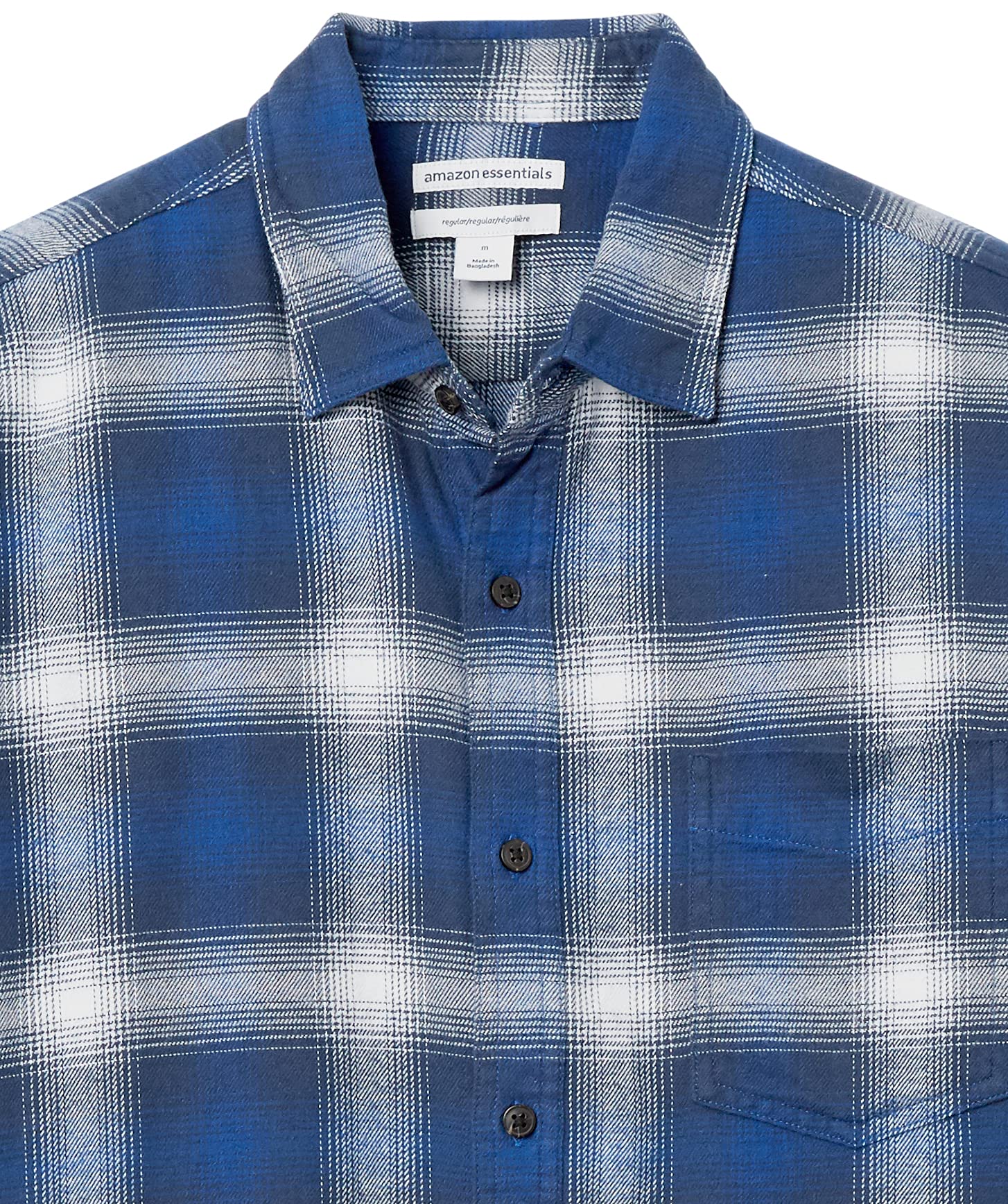 Amazon Essentials Men's Long-Sleeve Flannel Shirt (Available in Big & Tall)