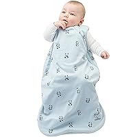 Woolino Merino Wool and Organic Cotton Baby Sleep Bag - 4 Season Basic Sleep Sack for Baby - Two-Way Zipper Sleeping Bag for Baby and Toddler - 18-36 Months - Panda