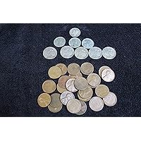 PDS American Classics Coin Bag. A total of 34 Coins -- 5 Full Date Buffalo Nickels, 25 Unsearched Wheat Pennies, 3 Steel Cents, and a Silver Mercury Dime - - The American Coins Collection. 1c, 5, 10c Seller Circulated Condition to Fine