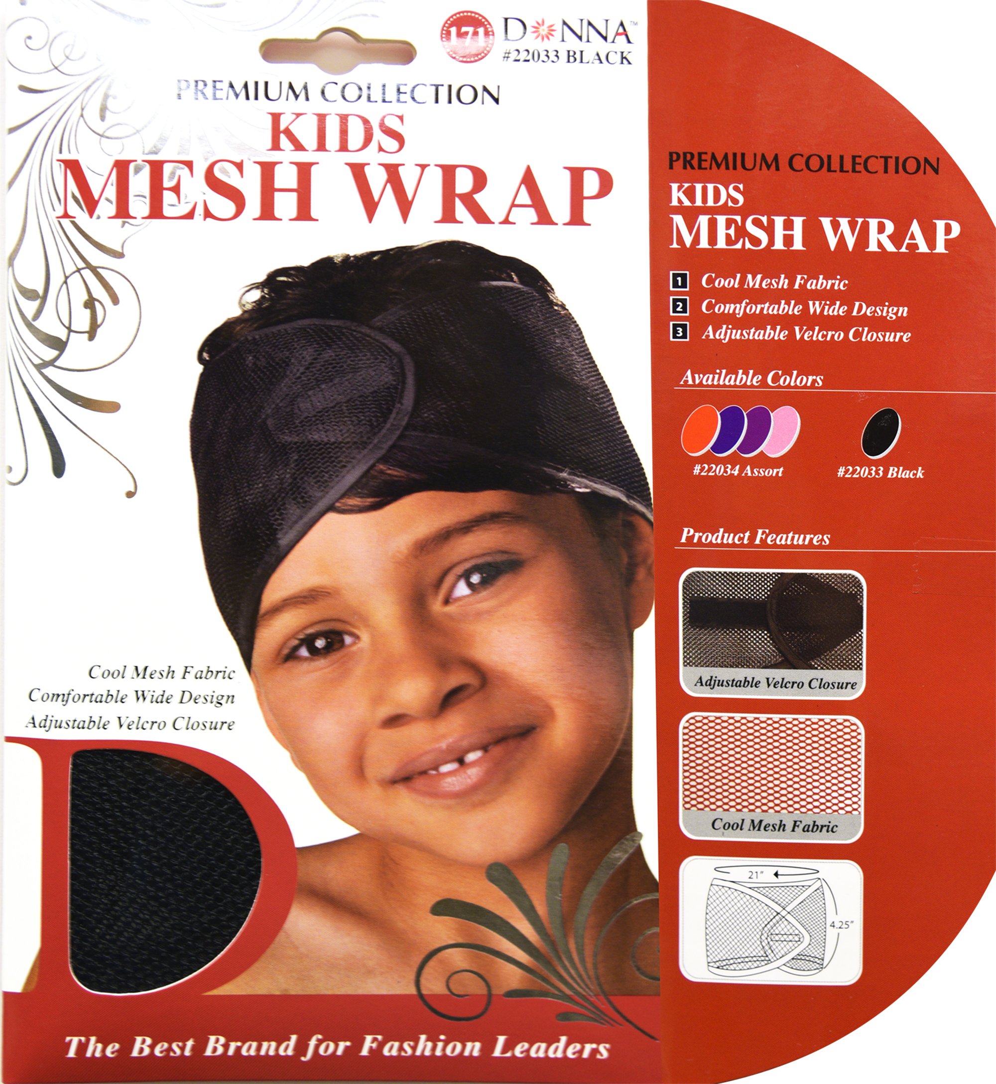 Donna Premium Collection Kids Mesh Wrap #22033 Black