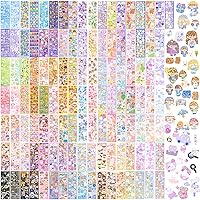 120 Sheets Heart Deco Stickers for Photocards Cute Rabbit Bear Girls Korean Kpop Stickers Self Adhesive Card Valentines Stickers for DIY Scrapbooking Arts Craft