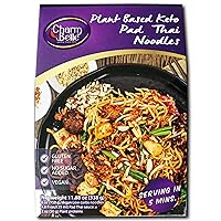 packs Charm Belle Pad Thai Noodles with Tangy Tamarind Sauce, Plant-Based Gluten Free Noodles for Keto and Vegan Diets, 5 Minute Quick Serve Thai Food (11.88 Oz) (1)
