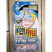 Japan Kobayashi KOOL Fever Extra Cool Gentle to Skin Beat The Heat 6 Pieces,for Age 12+ and Adult