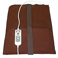 Natural Relief Extra Large Digital Moist Heating Pad with Coral Sand - Automatic Moist Heat - Auto Shut Off - Strap - Negative Ion (27