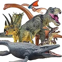 6PCS Jumbo Dinosaur Toy Set, Realistic Dinosaur Toys for Kids - Large Dino Playset for Boys and Girls 3 4 5 6 7 Year Old Children Birthday Dinosaur Lovers