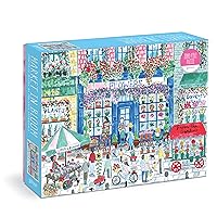 Galison Michael Storrings Market in Bloom – 2000 Piece Puzzle Fun and Challenging Activity with Bright and Bold Artwork of Sunny City Market and Flowers for Adults and Families