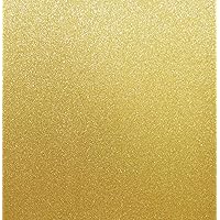 Best Creation 12-Inch by 12-Inch Glitter Cardstock, Gold (GCS010)