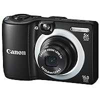 Canon PowerShot A1400 16.0 MP Digital Camera with 5X Digital Image Stabilized Zoom 28mm Wide-Angle Lens and 720p HD Video Recording (Black)
