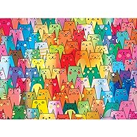 Cra-Z-Art - RoseArt - Rose - Cute Colorful Cats - 1000 Piece Jigsaw Puzzle