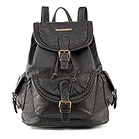 Montana West Backpack Purse for Women Soft Washed Leather Drawstring Casual Travel Backpacks