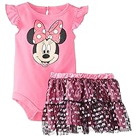 Disney Baby Baby-Girls Newborn Sugar Plum Minnie Mouse Tutu Skirt Set