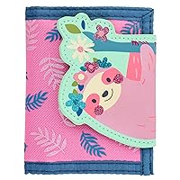 Stephen Joseph, Kids Unisex Wallet, Toddler Wallet for Boys and Girls with Applique Designs, Screen Printed Wallet with Zippered Coin Pocket, Sloth