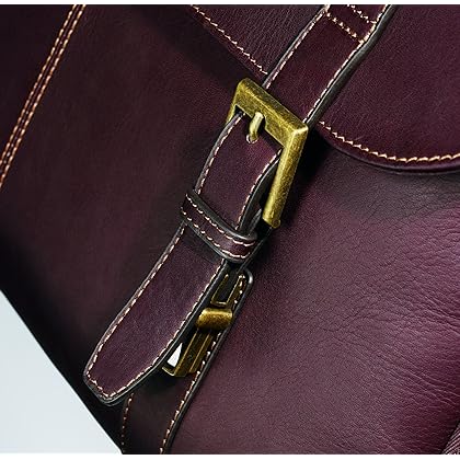 Samsonite Colombian Leather Flap-Over Messenger Bag