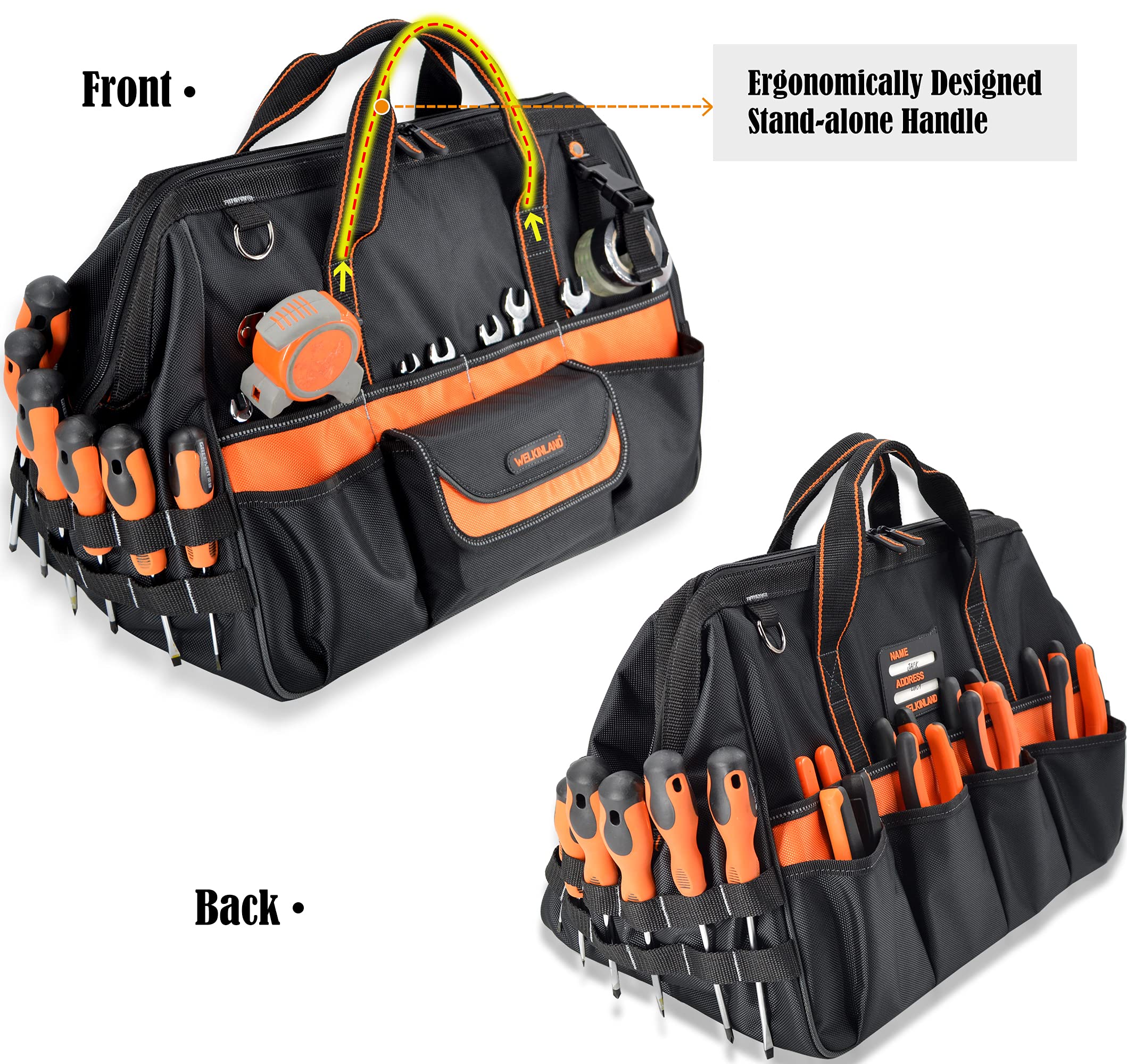 Tool Backpack for Men, Heavy-Duty Tool bag Electrician Backpack Jobsite Tool  bag | eBay