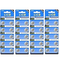 LiCB 40 Pack LR44 AG13 357 303 SR44 Batteries 1.5V Button Coin Cell Battery