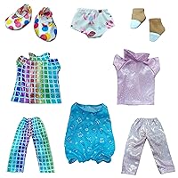 Doll Clothes Accessories for 14.5 Inch American Dolls Girl Wellie,Clothing Leggings Outfits Pjs Shoes Socks Underwear Accessory (Pants)