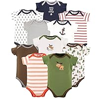 Luvable Friends Baby Boy and Girl 10 Pack Bodysuits