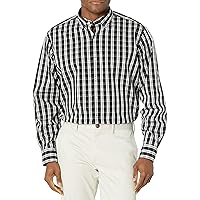 Bugatchi Men's Long Sleeve Point Collar Classic Performance Woven