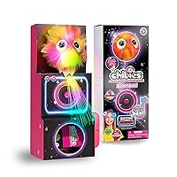 WOW! PODS Chibies Boom Box - Sparkle | Cute Fluffy Party Pets That Flash to The Beat of Music | Interactive Animal Soft Toy Characters