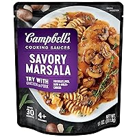 Campbell's Cooking Sauces, Savory Marsala, 11 Oz Pouch (Case of 6)