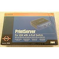 Cisco-Linksys PSUS4 PrintServer for USB with 4 Port Switch