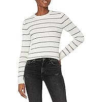 Vince Women's Striped Fitted Crew Neck