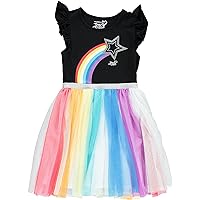 JoJo Siwa girls Girls Beautiful Rainbow Star Glitter Tutu Skirt DressDress