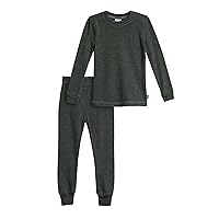 City Threads Boys Thermal Underwear Set Long John, Soft Breathable Cotton Base Layer - Made in USA