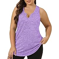 FOREYOND Women's Plus Size Workout Long Short Sleeve Sport Tee Loose Fit Athletic Yoga Running Workout Shirts