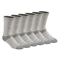 Dickies Men's Dri-tech Temperature Regulating Wool Blended Work Crew Socks Multipack