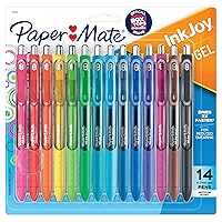 Paper Mate InkJoy Gel Pens, Medium Point, Assorted Colors, Set of 14
