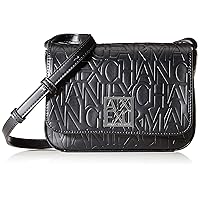 Armani Exchange Liz - Small Shoulder Strap, Women’s Bag, Black (Nero Black), 14x8x20 cm (B x H T)