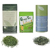 Issaku, Gokuzyo Aracha and Powder Green Tea with Lemon from Japanese Green Tea Co – Great healthy Option - Non-GMO - Ideal for Tea Lovers