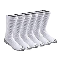 Dickies Men's Dri-Tech Moisture Control Boot-Length Socks, 6 & 12 Pairs, Sizes L-XL