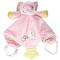 Stephan Baby Chewbie Activity Toy and TeeTher Security Blanket, Pink Elephant