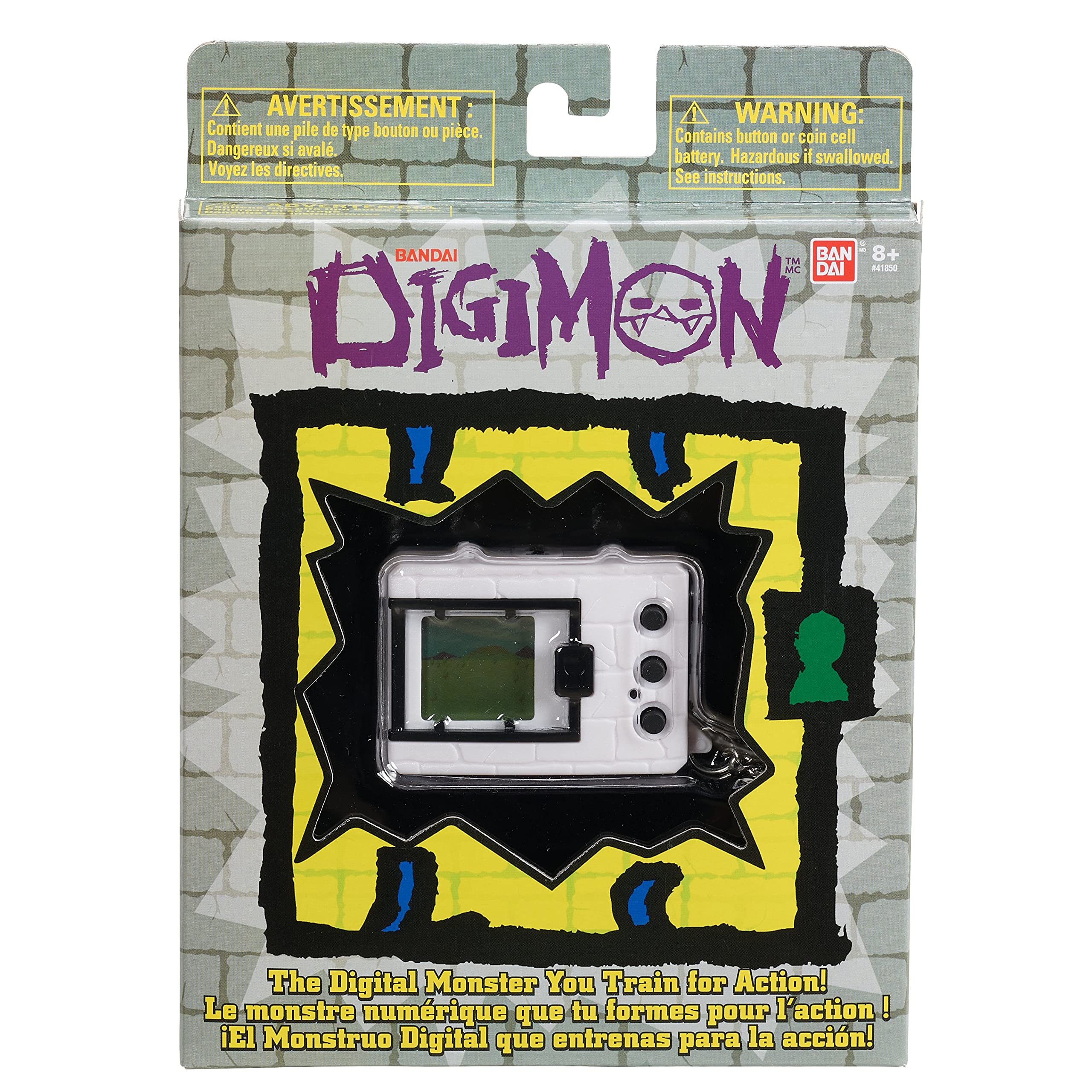 Digimon Bandai Original Digivice Virtual Pet Monster - White