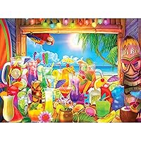 Cra-Z-Art - RoseArt- Color Palette - Tiki Bar Paradise - 1000 Piece Jigsaw Puzzle