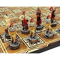Pirates vs Royal Navy Chess Set W/ 17