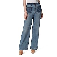 Jessica Simpson Womens Denim High Rise Wide Leg Jeans