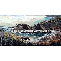 Rare Collectible Canvas Art Print | Coastal Landscape of Ireland - Limited Edition of 3 - Hand-Stretched Cotton Blend with UV Protection - 50x100cm