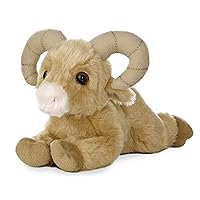 Adorable Mini Flopsie™ Big Horn Sheep™ Stuffed Animal - Playful Ease - Timeless Companions - Brown 8 Inches