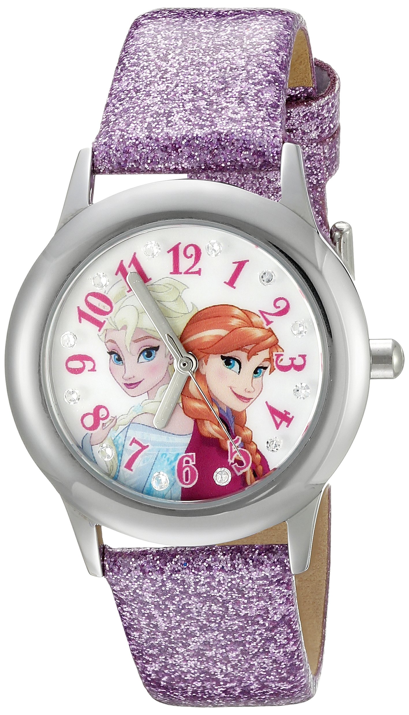 Disney Infinity Kids' W002506 Frozen Elsa & Anna Analog Display Analog Quartz Purple Watch