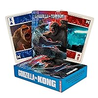 AQUARIUS Godzilla vs Kong Playing Cards – Godzilla vs Kong Themed Deck of Cards for Your Favorite Card Games - Officially Licensed Godzilla vs Kong Merchandise & Collectibles