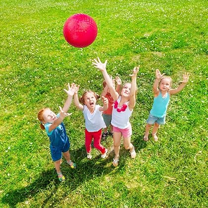 EVERICH TOY Playground Balls 8.5 inch & 10 inch Dodgeball-Kickball for Kids and Adults-Outdoor Ball Games for Kids with Pump