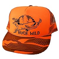 Buck Wild Deer Camo Mesh Trucker Hat Cap Snapback Hunting Hunter