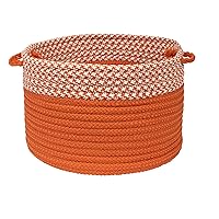 Houndstooth Dipped Basket Colonial Mills, 18 by 12-Inch, Orange