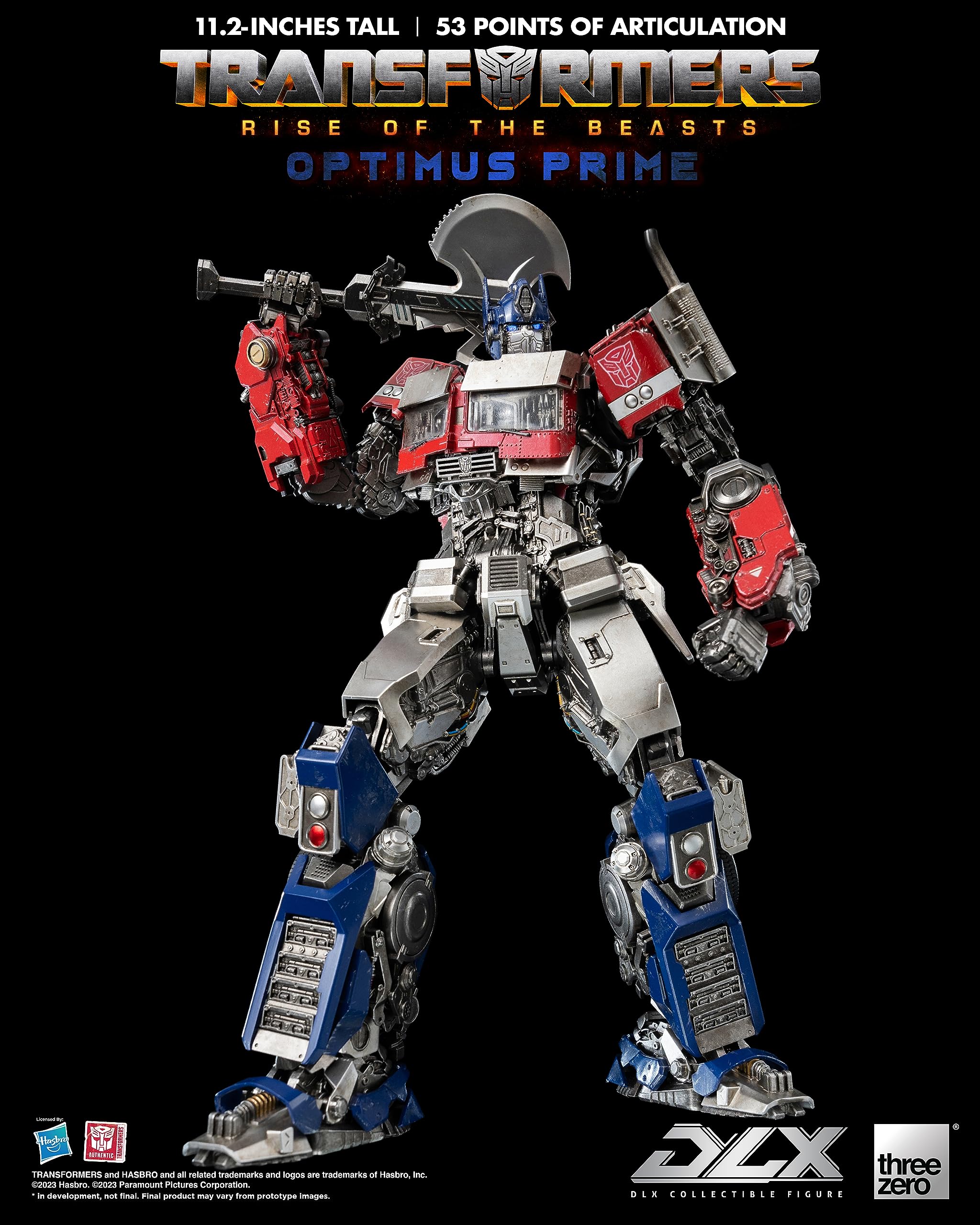 Transformers: Rise of The Beasts: DLX Optimus Prime 11.2-Inch Figure