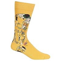 Hot Sox Men's Fun Famous Paintings Crew Socks-1 Pair Pack-Cool & Artistic Gifts