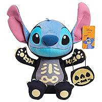 Just Play Stitch as a Skeleton Halloween Large 15-inch Plushie Stuffed Animal, Kids Toys for Ages 2 Up