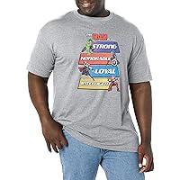 Marvel Big & Tall Classic This Dad is Avengers Core Characters Men's Tops Short Sleeve Tee Shirt